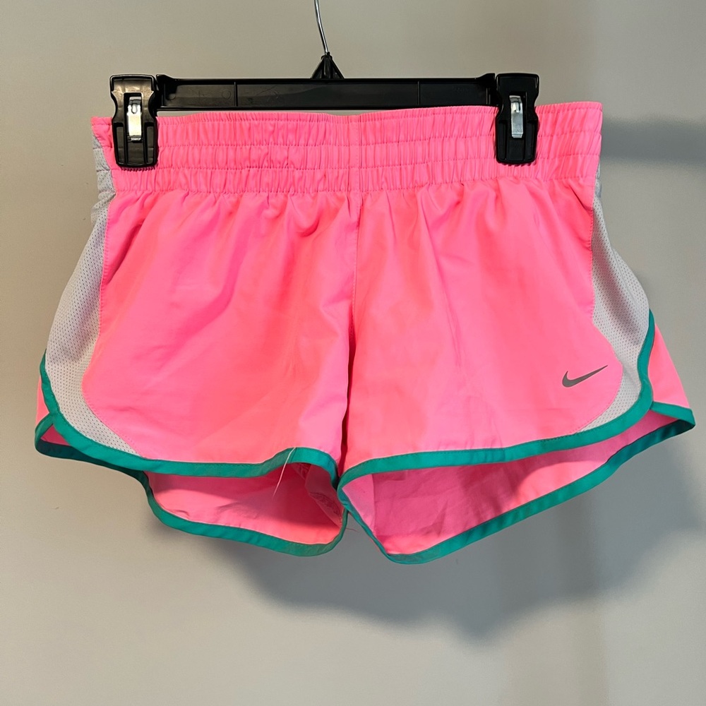 Nike dri fit tempo running athletic short pink teal grey